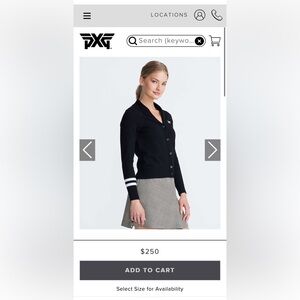PXG Golf Ladies Cardigan Size XL